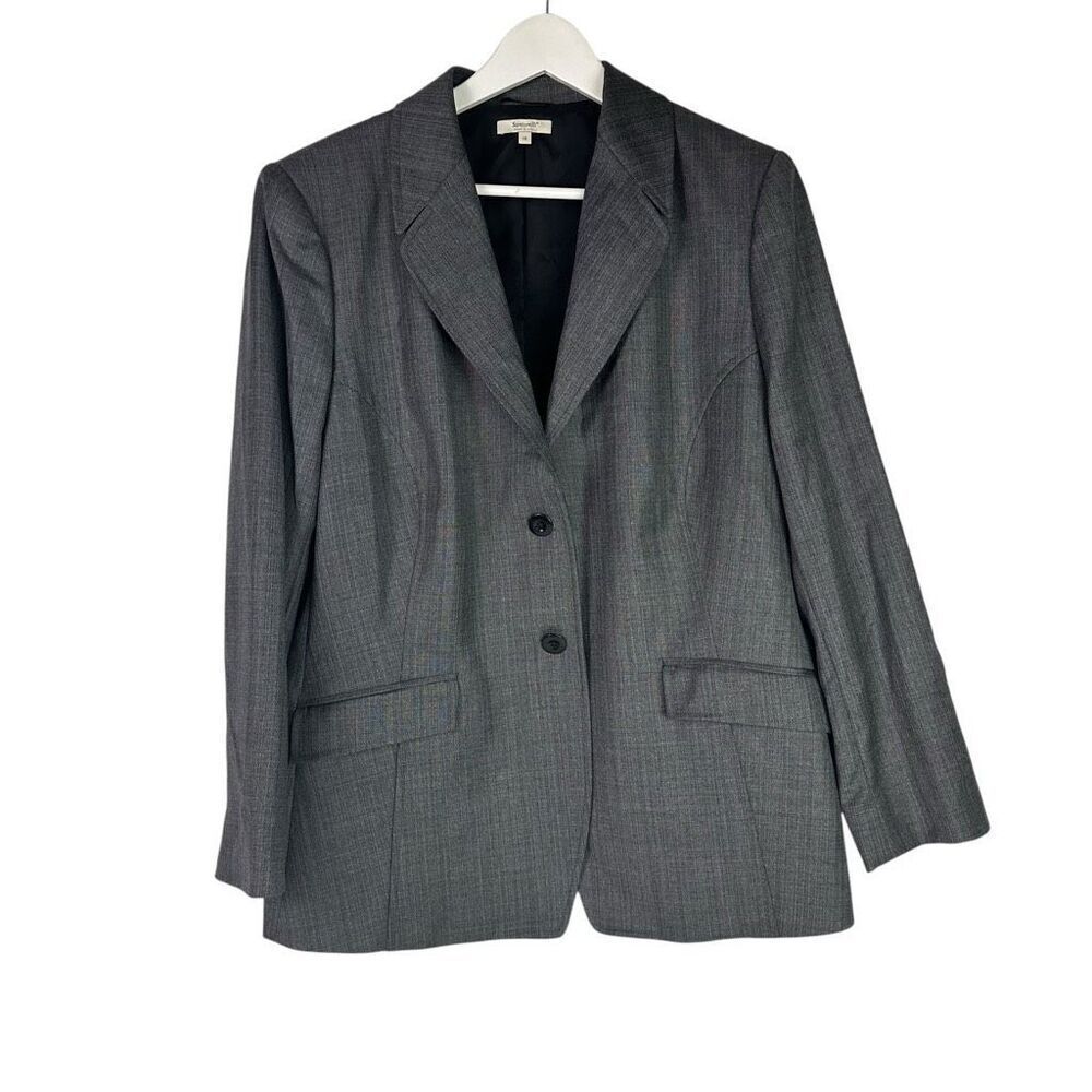Santorelli Women's Black White Vicky Blazer size 16